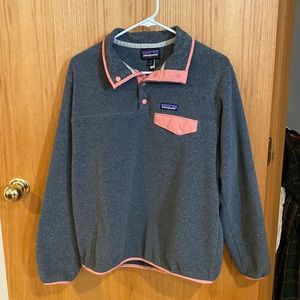 Pink and Gray Patagonia Button Up
